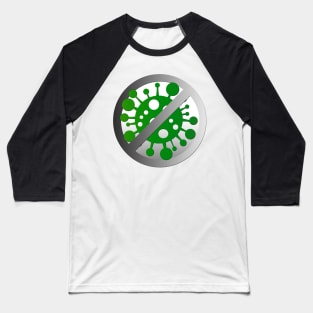 Stop coronavirus (light background) Baseball T-Shirt